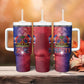 Haitian Zoe Tumbler With Handle Roaring Lion With Coat Of Arms