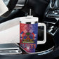 Haitian Zoe Tumbler With Handle Roaring Lion With Coat Of Arms