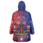 Haitian Zoe Wearable Blanket Hoodie Roaring Lion With Coat Of Arms
