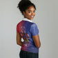 Haitian Zoe Women Polo Shirt Roaring Lion With Coat Of Arms