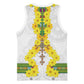Enkutatash Ethiopia New Year Basketball Jersey Tilet Pattern With Adey Abeba Flowers - African Pride