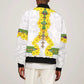 Enkutatash Ethiopia New Year Bomber Jacket Tilet Pattern With Adey Abeba Flowers