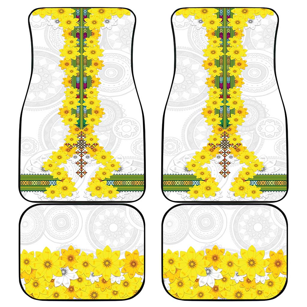 Enkutatash Ethiopia New Year Car Mats Tilet Pattern With Adey Abeba Flowers