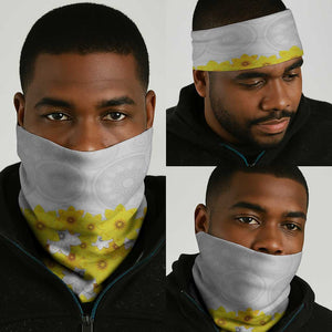 Enkutatash Ethiopia New Year Neck Gaiter Tilet Pattern With Adey Abeba Flowers - African Pride