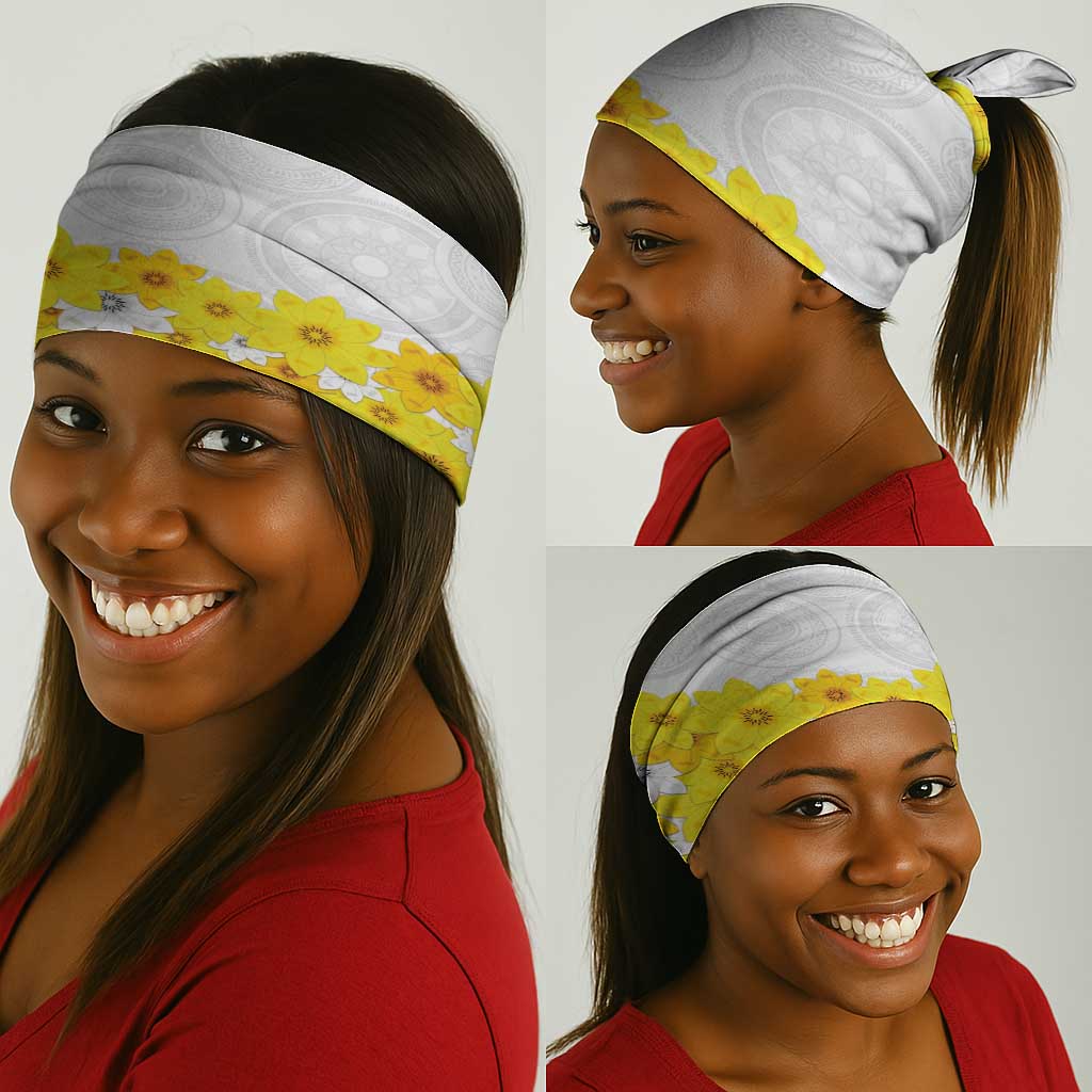 Enkutatash Ethiopia New Year Neck Gaiter Tilet Pattern With Adey Abeba Flowers - African Pride
