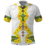 Enkutatash Ethiopia New Year Polo Shirt Tilet Pattern With Adey Abeba Flowers