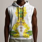Enkutatash Ethiopia New Year Sleeveless Hoodie Tilet Pattern With Adey Abeba Flowers - African Pride