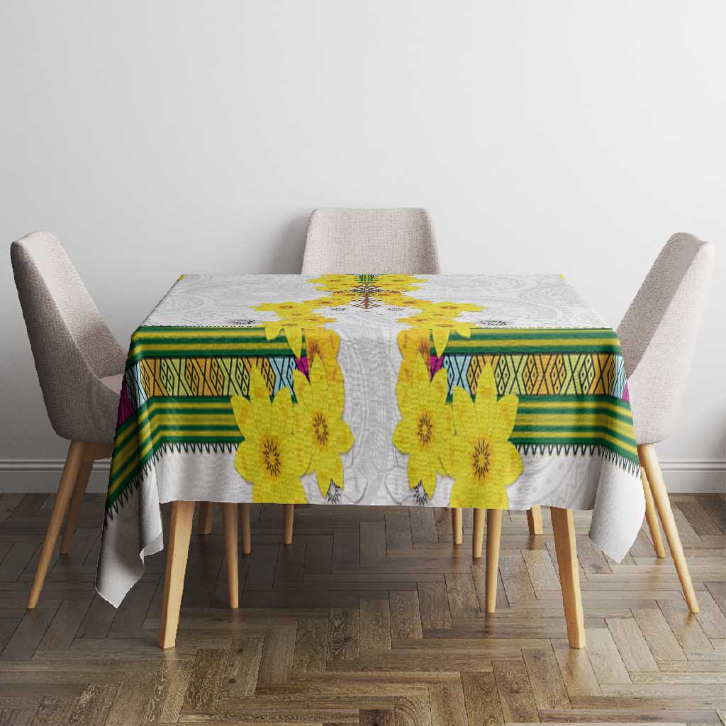 Enkutatash Ethiopia New Year Tablecloth Tilet Pattern With Adey Abeba Flowers