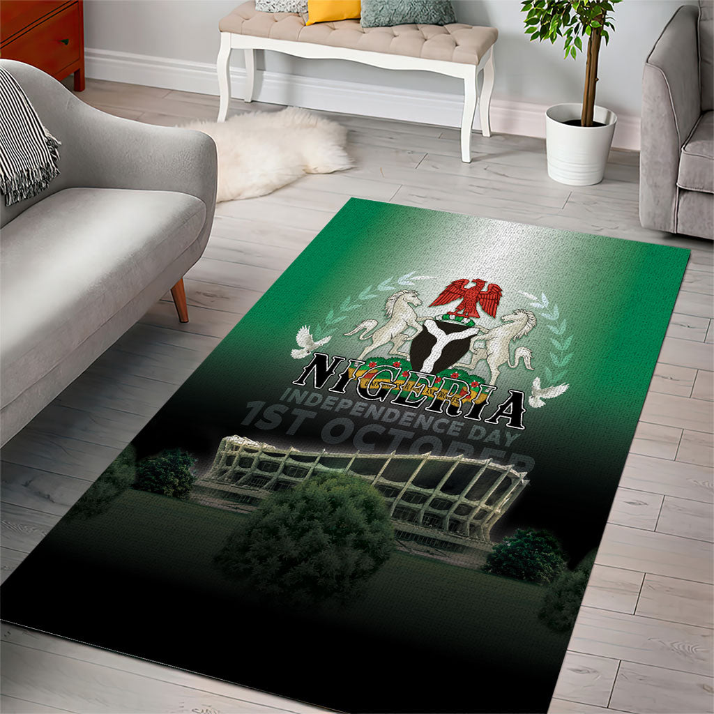 Nigeria Independence Day Area Rug Proud To Be Nigerian
