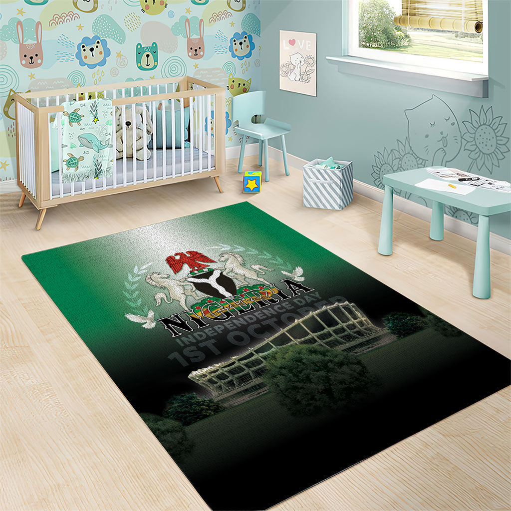 Nigeria Independence Day Area Rug Proud To Be Nigerian