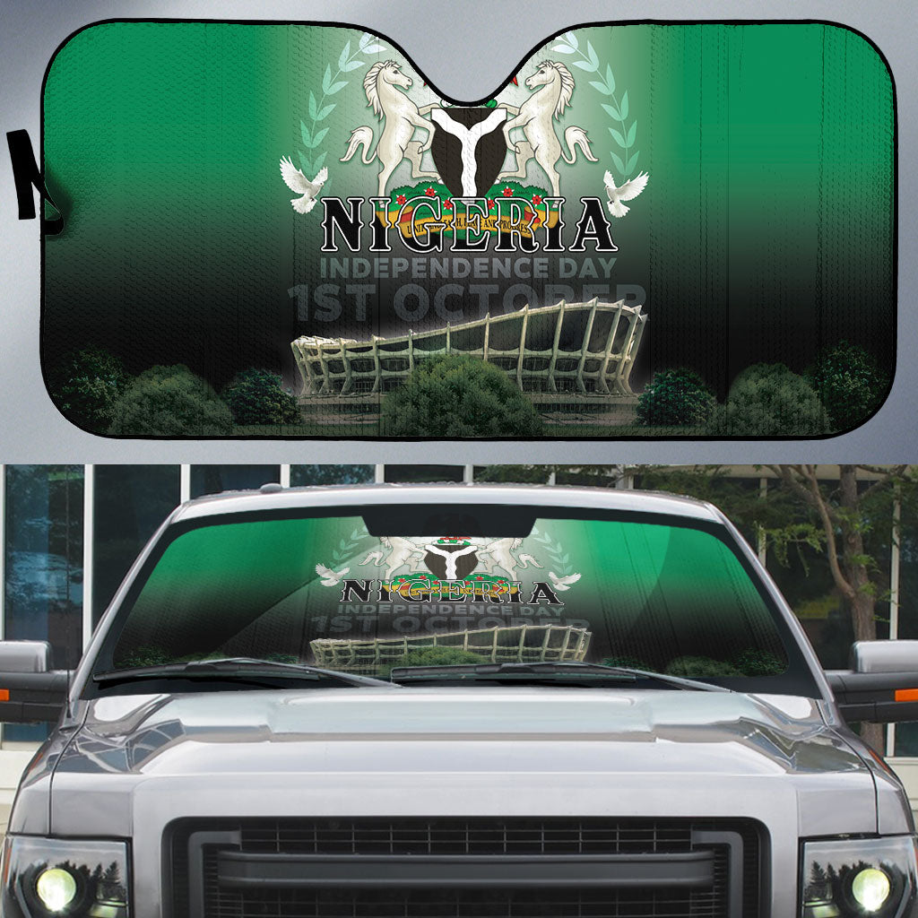Nigeria Independence Day Auto Sun Shade Proud To Be Nigerian