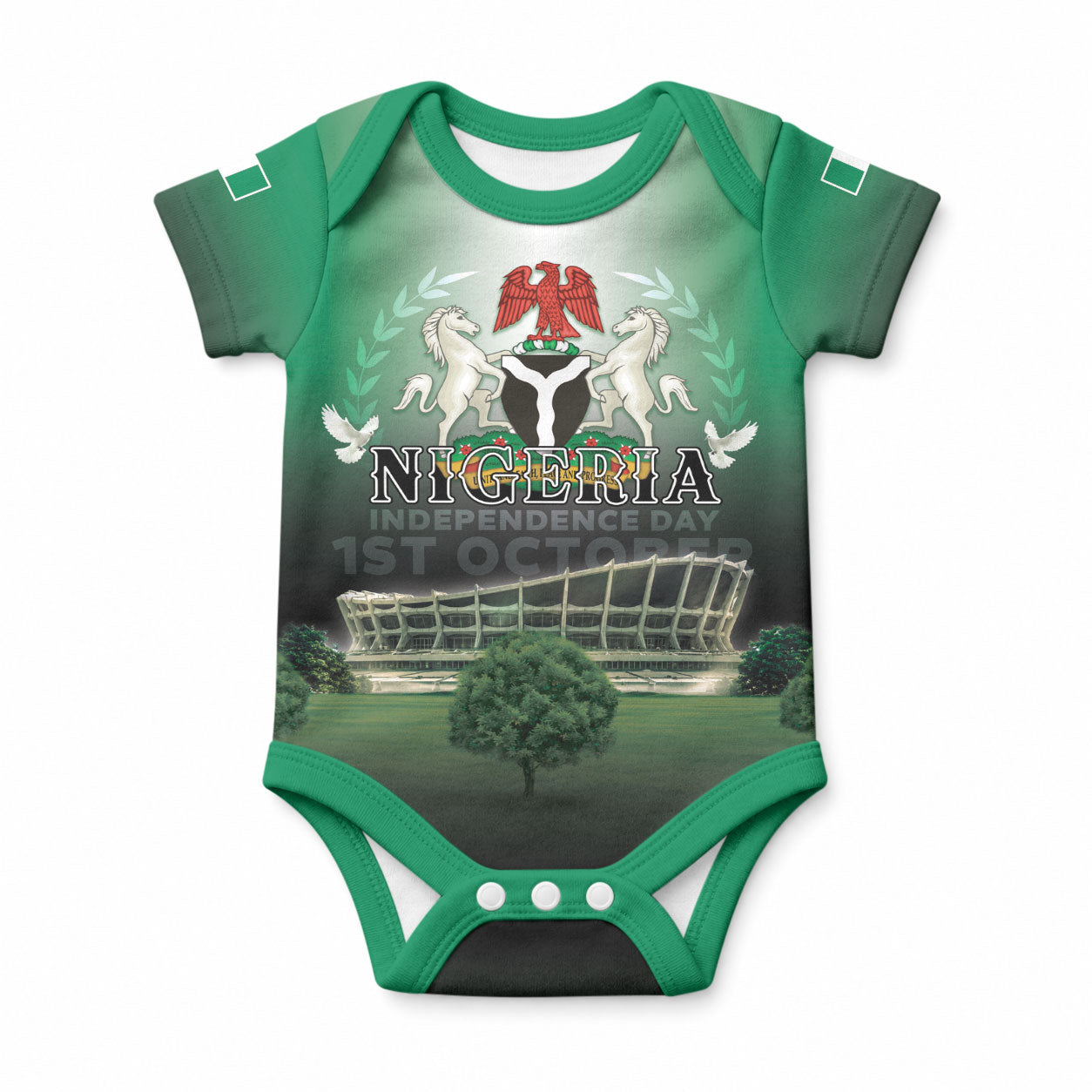 Nigeria Independence Day Baby Onesie Proud To Be Nigerian