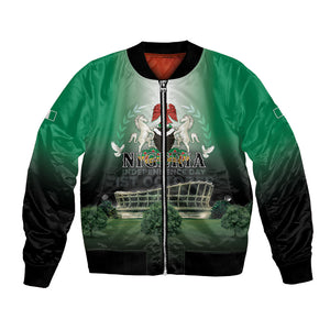 Nigeria Independence Day Bomber Jacket Proud To Be Nigerian