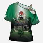 Nigeria Independence Day Cross Shoulder Shirt Proud To Be Nigerian