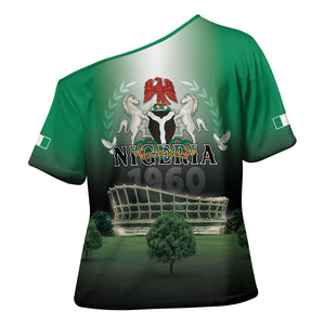 Nigeria Independence Day Cross Shoulder Shirt Proud To Be Nigerian