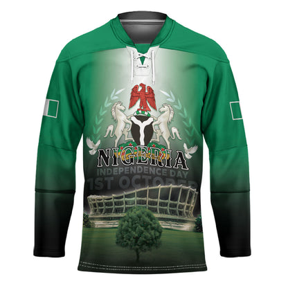 Nigeria Independence Day Hockey Jersey Proud To Be Nigerian