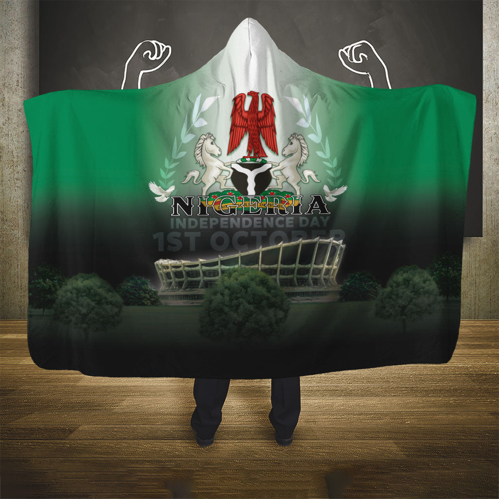 Nigeria Independence Day Hooded Blanket Proud To Be Nigerian