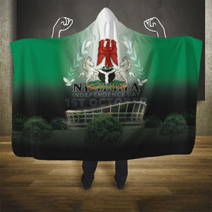 Nigeria Independence Day Hooded Blanket Proud To Be Nigerian