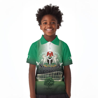 Nigeria Independence Day Kid Polo Shirt Proud To Be Nigerian