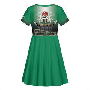 Nigeria Independence Day Kid Short Sleeve Dress Proud To Be Nigerian