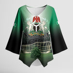Nigeria Independence Day Kimono Sleeve Blouse Proud To Be Nigerian