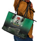 Nigeria Independence Day Leather Tote Bag Proud To Be Nigerian