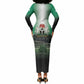 Nigeria Independence Day Long Sleeve Bodycon Dress Proud To Be Nigerian