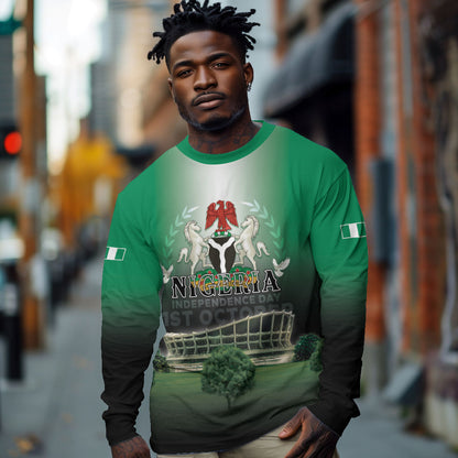 Nigeria Independence Day Long Sleeve Shirt Proud To Be Nigerian