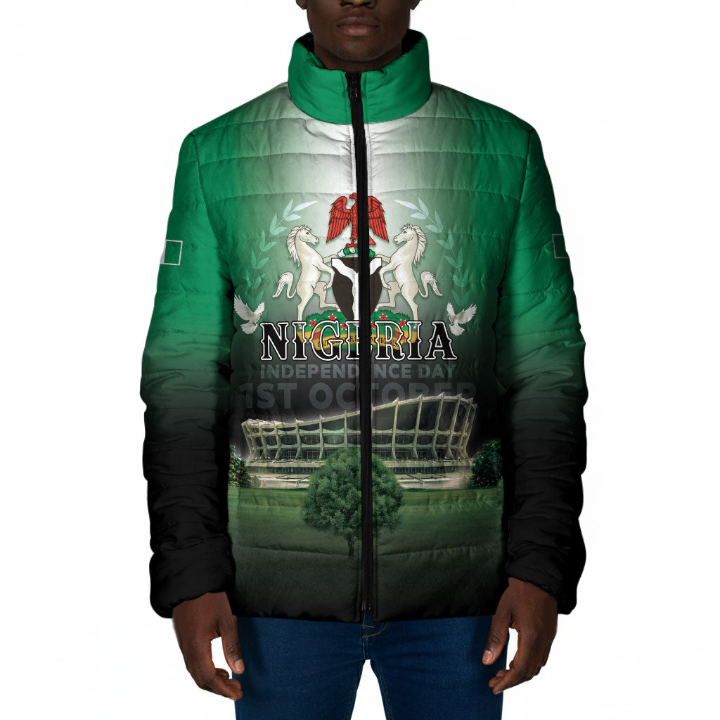 Nigeria Independence Day Padded Jacket Proud To Be Nigerian