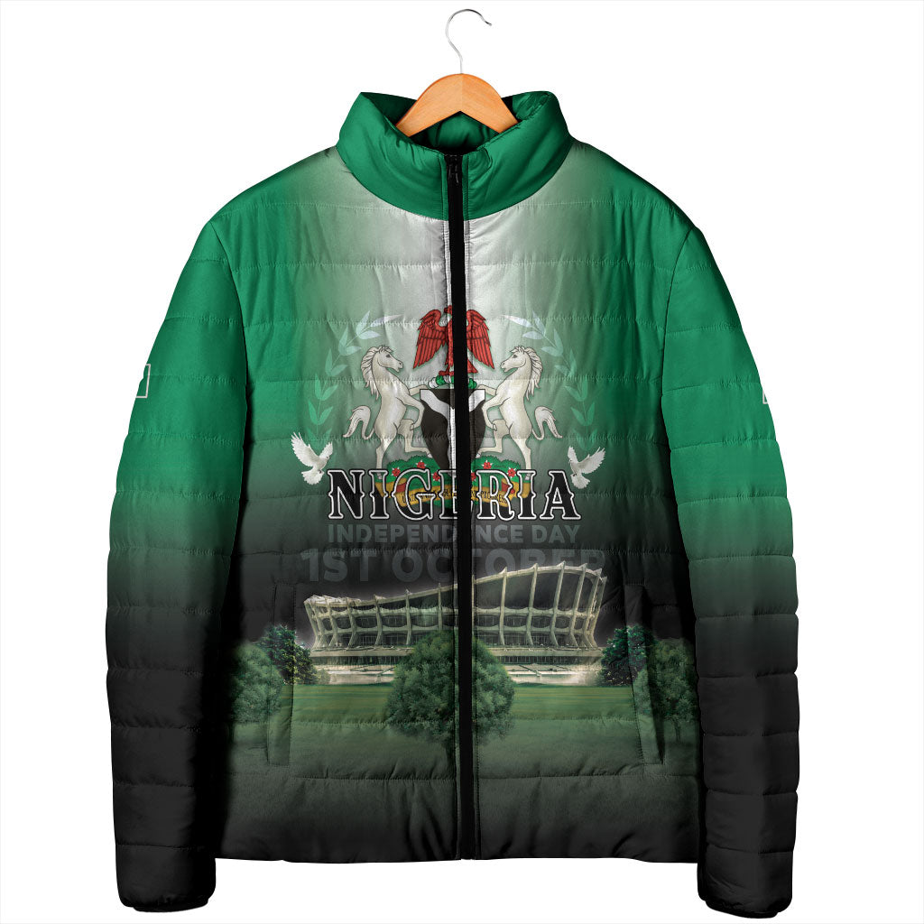 Nigeria Independence Day Padded Jacket Proud To Be Nigerian