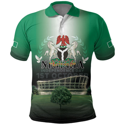 Nigeria Independence Day Polo Shirt Proud To Be Nigerian