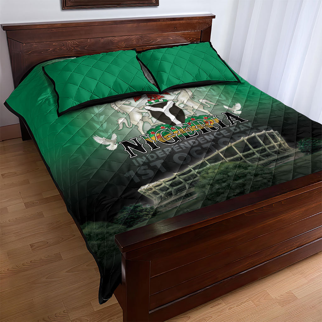 Nigeria Independence Day Quilt Bed Set Proud To Be Nigerian