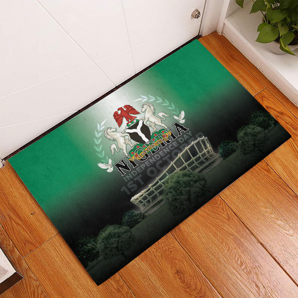 Nigeria Independence Day Rubber Doormat Proud To Be Nigerian