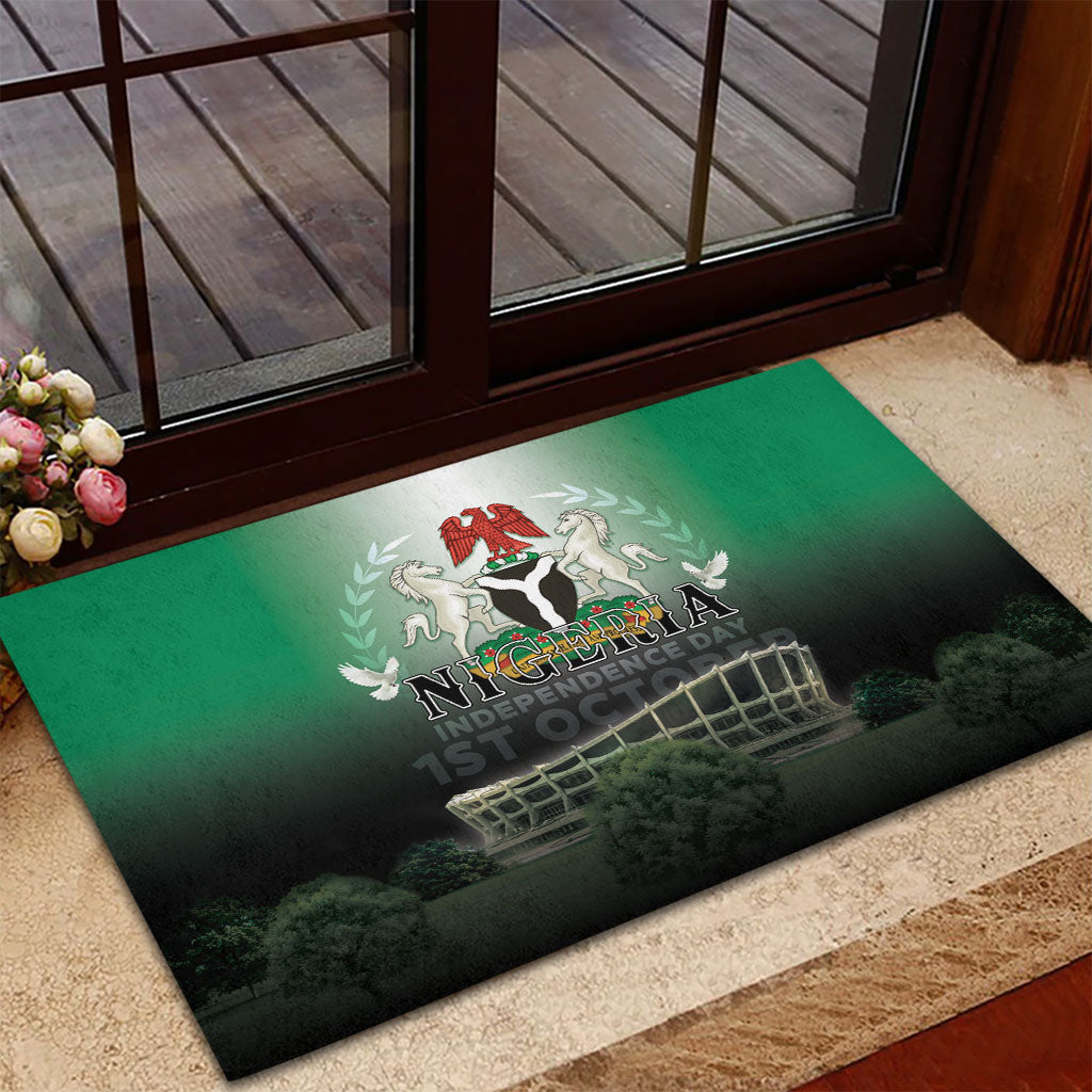 Nigeria Independence Day Rubber Doormat Proud To Be Nigerian