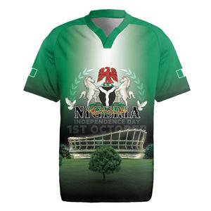 Nigeria Independence Day Rugby Jersey Proud To Be Nigerian