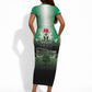 Nigeria Independence Day Short Sleeve Bodycon Dress Proud To Be Nigerian