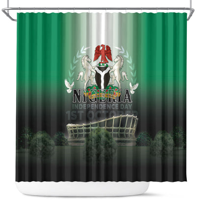 Nigeria Independence Day Shower Curtain Proud To Be Nigerian