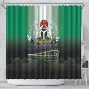 Nigeria Independence Day Shower Curtain Proud To Be Nigerian