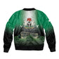 Nigeria Independence Day Sleeve Zip Bomber Jacket Proud To Be Nigerian