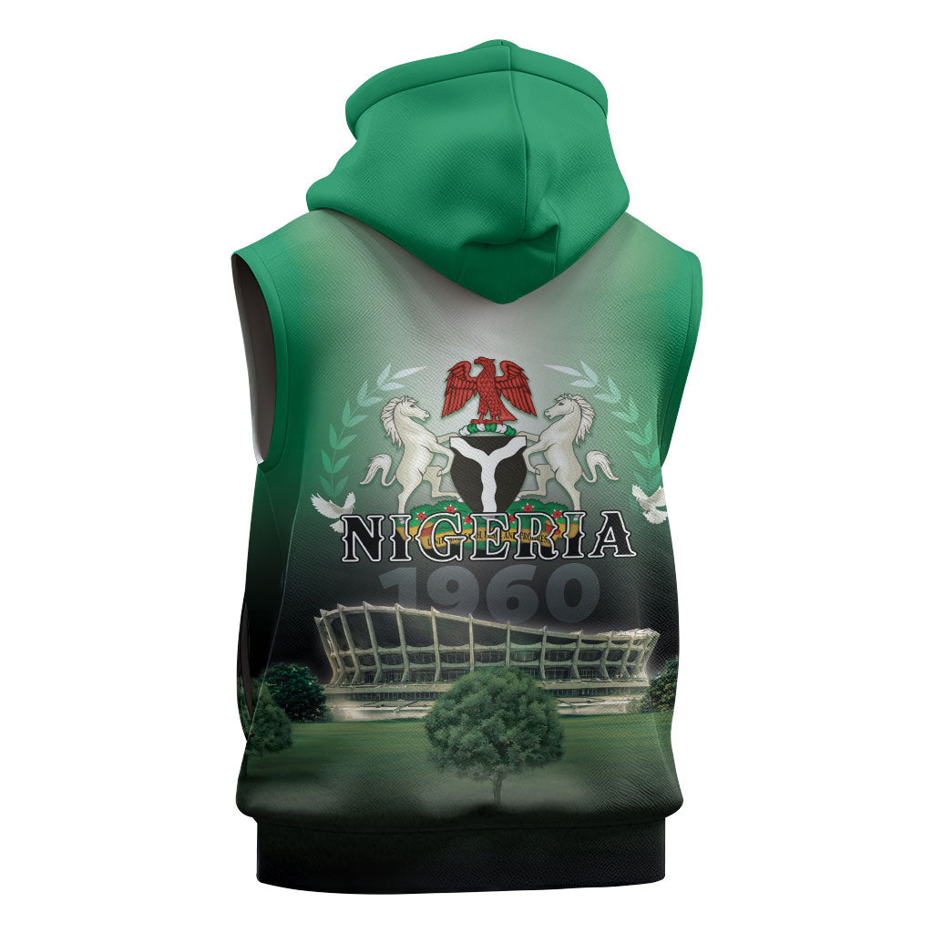 Nigeria Independence Day Sleeveless Hoodie Proud To Be Nigerian