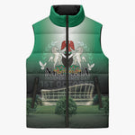 Nigeria Independence Day Sleeveless Puffer Jacket Proud To Be Nigerian