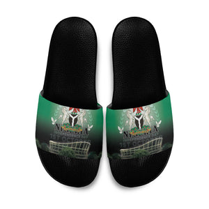 Nigeria Independence Day Slide Sandals Proud To Be Nigerian