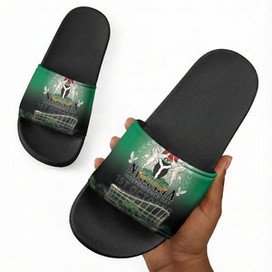 Nigeria Independence Day Slide Sandals Proud To Be Nigerian
