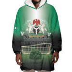 Nigeria Independence Day Wearable Blanket Hoodie Proud To Be Nigerian