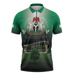 Nigeria Independence Day Zipper Polo Shirt Proud To Be Nigerian