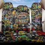 Raised On Hip Hop Back Car Seat Cover Graffiti Art Style - African Pride