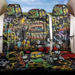 Raised On Hip Hop Back Car Seat Cover Graffiti Art Style - African Pride