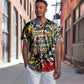 Raised On Hip Hop Baseball Jersey Graffiti Art Style - African Pride