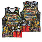 Raised On Hip Hop Basketball Jersey Graffiti Art Style - African Pride