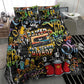 Raised On Hip Hop Bedding Set Graffiti Art Style - African Pride